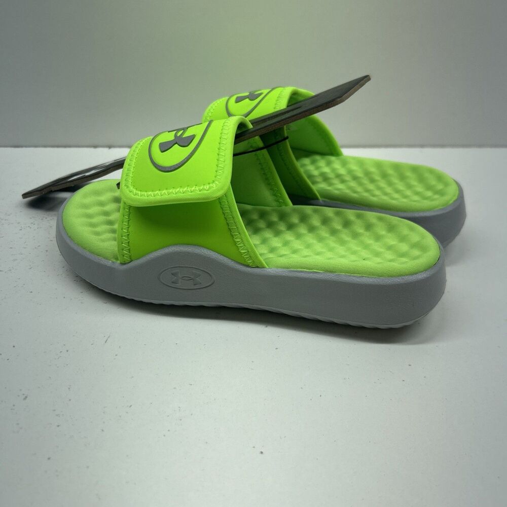 Under Armour 13K Boys Sandals Green/Gray NWOT - Picture 4 of 5